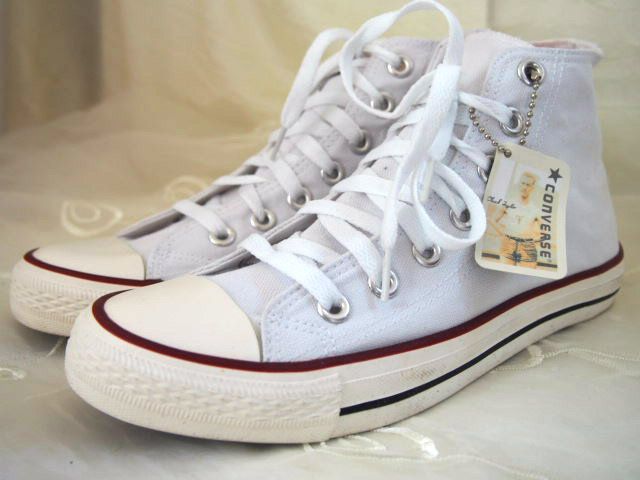 converse biale 45